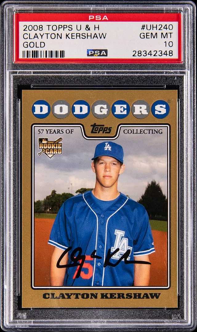 2008 Topps Clayton Kershaw & Highlights Gold #UH240 card image