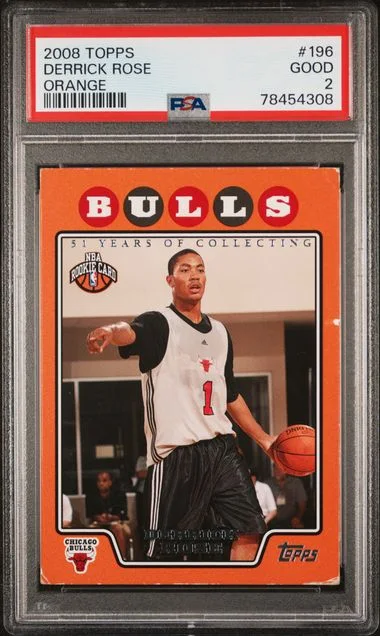 2008 Topps Derrick Rose Orange #196 card image