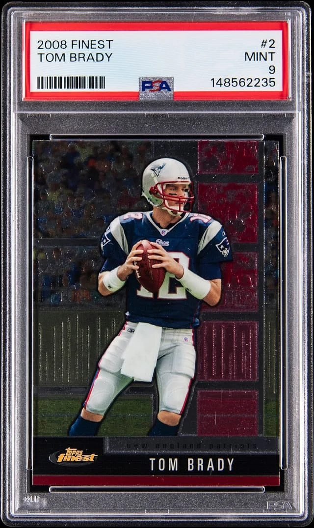 2008 Topps Finest Tom Brady #2 card image