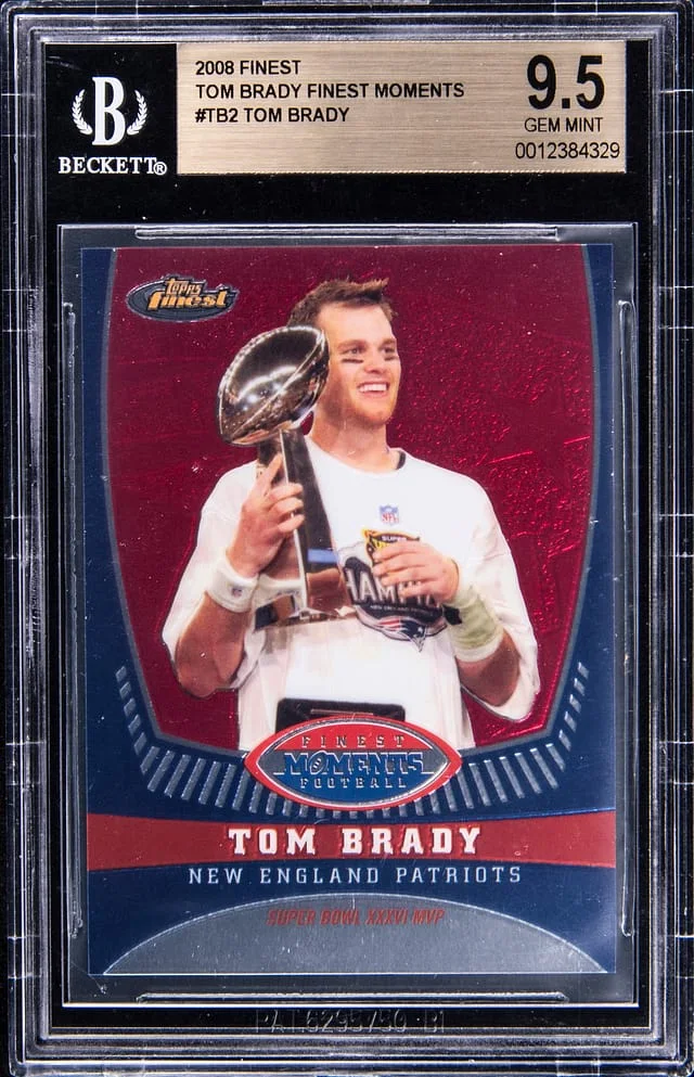 2008 Topps Finest Tom Brady Moments #TB2 card image