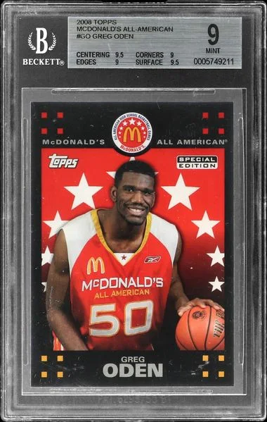 2008 Topps Greg Oden McDonald's All-American #GO card image