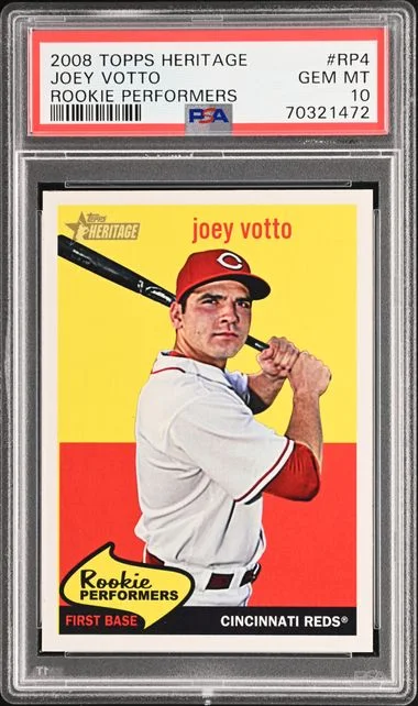 2008 Topps Heritage Joey Votto Performers #RP4 card image