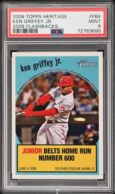 2008 Topps Heritage Ken Griffey Jr. 2008 Flashbacks #FB4 card image