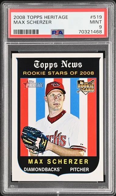 2008 Topps Heritage Max Scherzer #519 card image