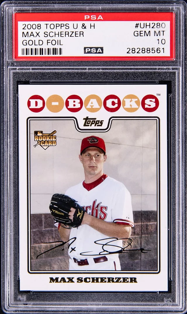 2008 Topps Max Scherzer Updates & Highlights Gold Foil #UH280 card image