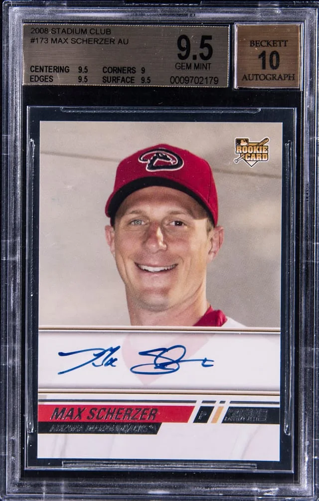 2008 Topps Stadium Club Max Scherzer Autograph #173 card image