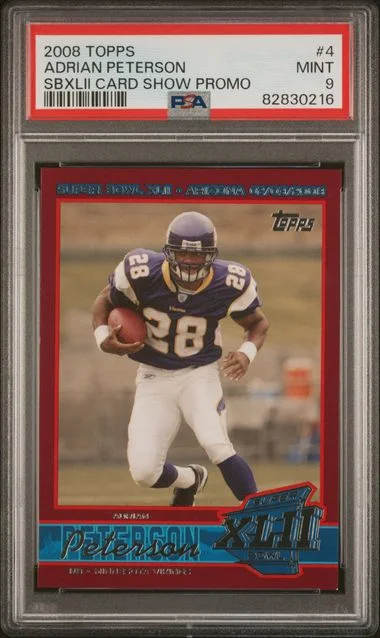 2008 Topps Super Adrian Peterson Bowl Xlii Card Show Promos #4 card image