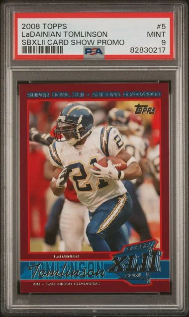 2008 Topps Super Ladainian Tomlinson Bowl Xlii Card Show Promos #5 card image