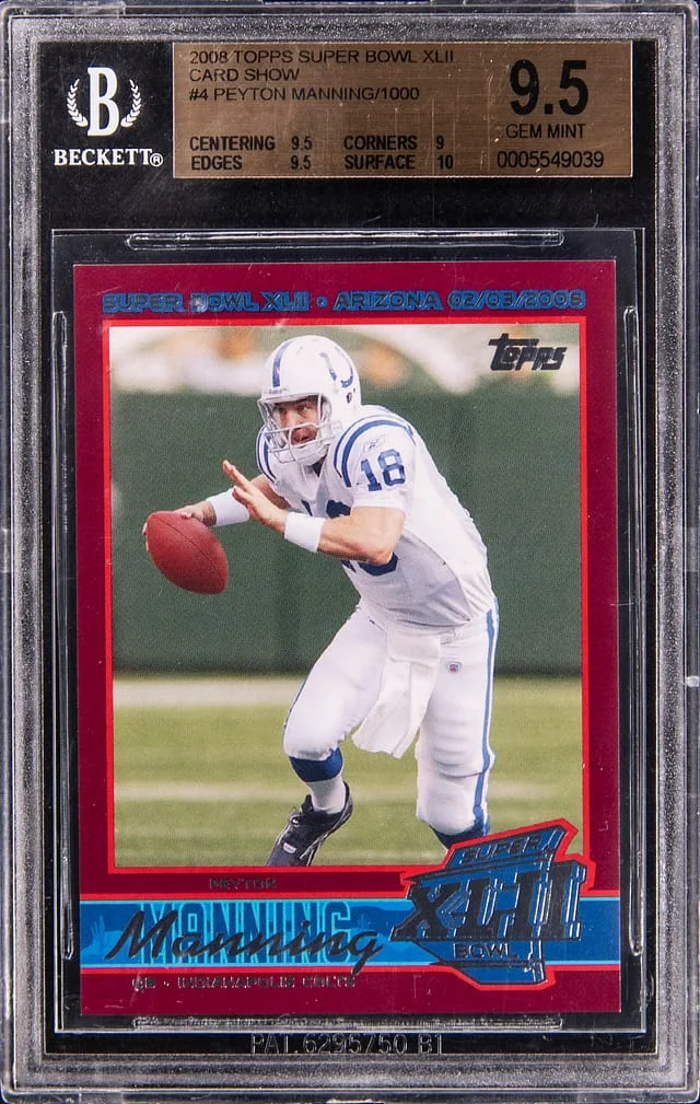 2008 Topps Super Peyton Manning Bowl XLII Card Show Promos #4 card image
