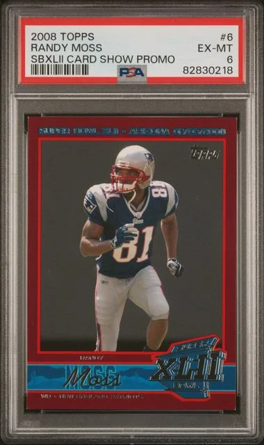 2008 Topps Super Randy Moss Bowl Xlii Card Show Promos #6 card image