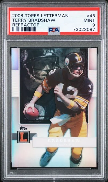 2008 Topps Terry Bradshaw Letterman Refractor #46 card image