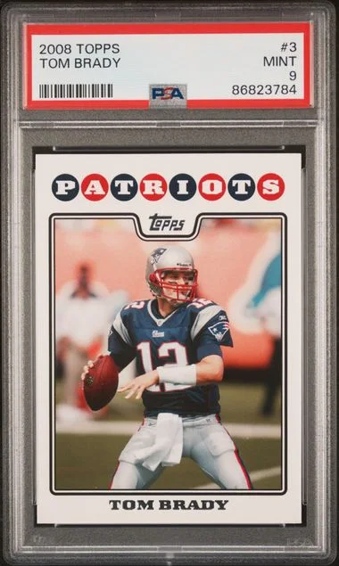 2008 Topps Tom Brady #3 card image