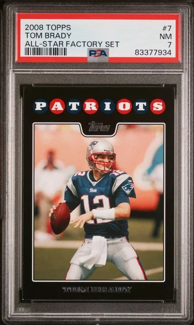 2008 Topps Tom Brady All-Star Factory Set #7 card image