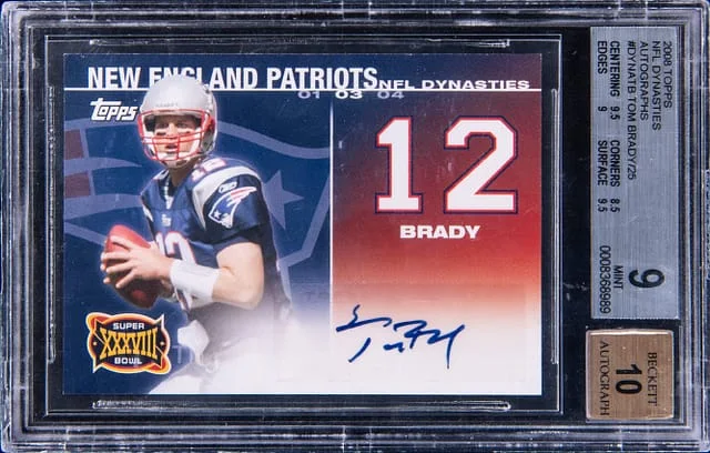 2008 Topps Tom Brady NFL Dynasty Autographs #DYNA-TB card image