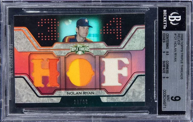 2008 Topps Triple Threads Nolan Ryan Relic #121 card image