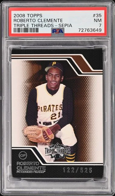 2008 Topps Triple Threads Roberto Clemente Sepia #35 card image