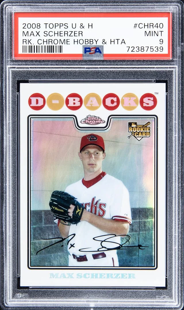 2008 Topps Update Max Scherzer & Highlights Chrome Refractor #CHR40 card image