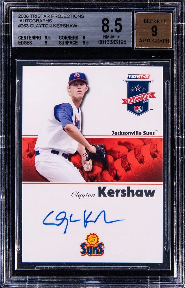 2008 Tristar Projections Autographs Clayton Kershaw #263 card image