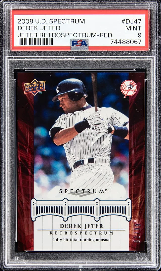 2008 U.D Spectrum Jeter Retrospectrum - Red Derek Jeter #DJ47 card image