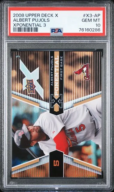 2008 Upper Deck Albert Pujols X Xponential 3 #X3-AP card image