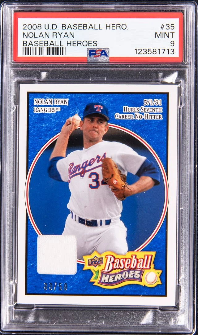 2008 Upper Deck Baseball Nolan Ryan Hero Baseball Heroes #35 card image