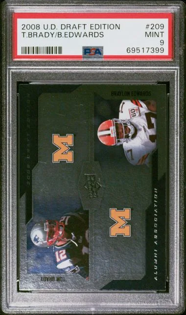 2008 Upper Deck Braylon Edwards/Tom Brady Draft Edition #209 card image