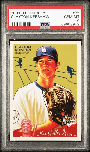 2008 Upper Deck Clayton Kershaw Goudey #75 card image