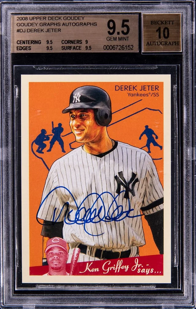 2008 Upper Deck Derek Jeter Goudey Graphs Autographs #DJ card image