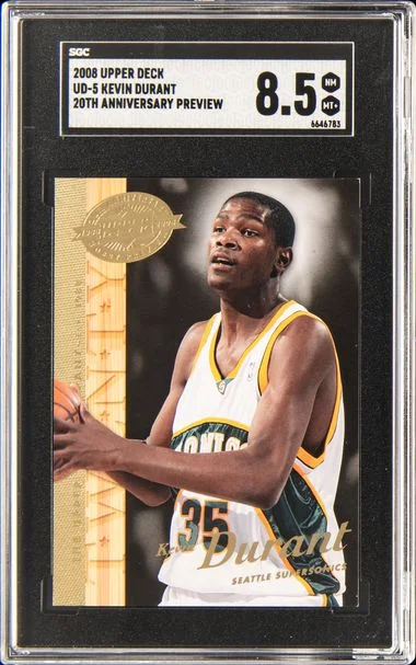 2008 Upper Deck Kevin Durant 20Th Anniversary #UD-5 card image