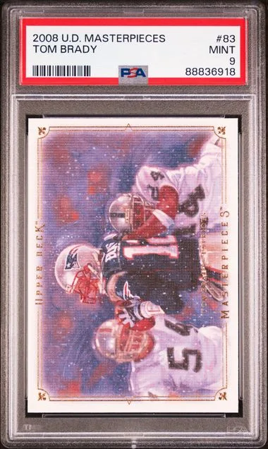 2008 Upper Deck Masterpieces Tom Brady #83 card image