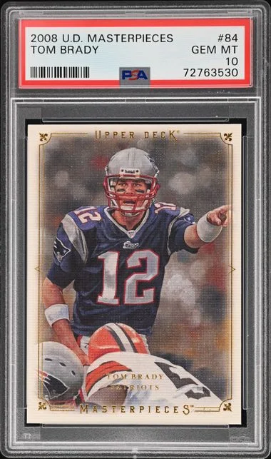 2008 Upper Deck Masterpieces Tom Brady #84 card image