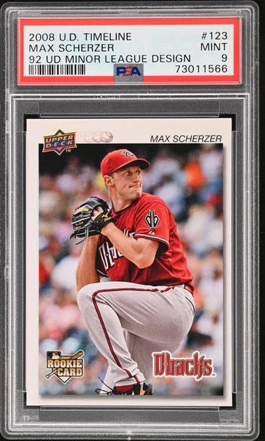 2008 Upper Deck Max Scherzer Timeline '92 UD Minor League Design #123 card image