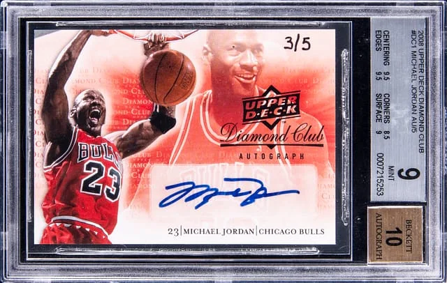 2008 Upper Deck Michael Jordan Diamond Club Autograph #DC1 card image