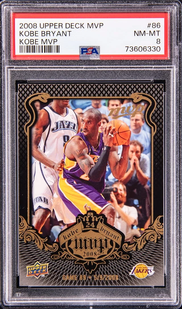 2008 Upper Deck MVP Kobe Bryant Game 89 5/9/2008 Kobe MVP #86 card image