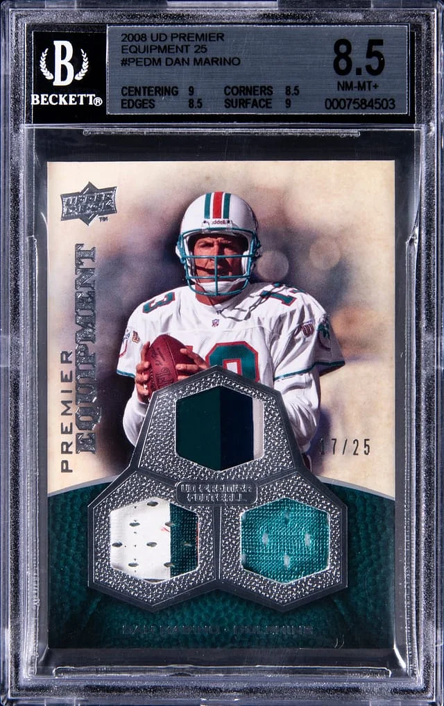 2008 Upper Deck Premier Dan Marino Equipment #PE-DM card image