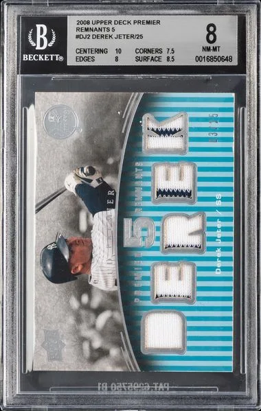 2008 Upper Deck Premier Derek Jeter Game-Used Remnants 5 #DJ2 card image