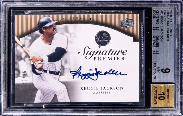 2008 Upper Deck Premier Reggie Jackson Signature Premier #RJ card image