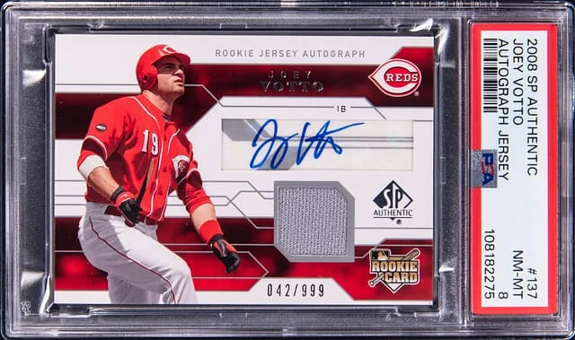 2008 Upper Deck SP Authentic Joey Votto Jersey Autograph #137 card image