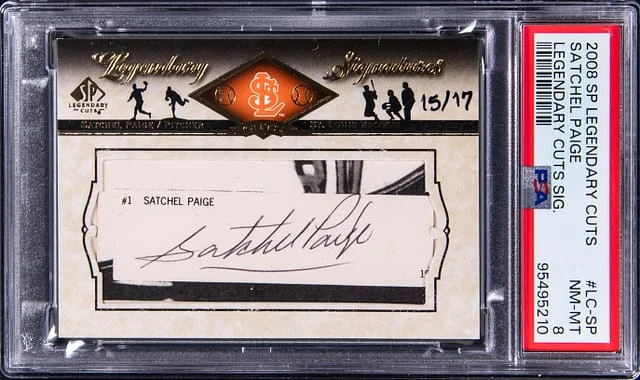 2008 Upper Deck SP Legendary Cuts Satchel Paige Signatures #LC-SP card image