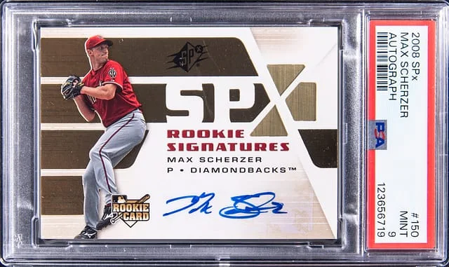 2008 Upper Deck SPx Autograph#150 Max Scherzer #no-number card image