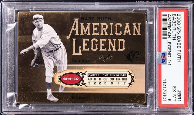 2008 Upper Deck SPx Babe Ruth American Legend #BR1 card image