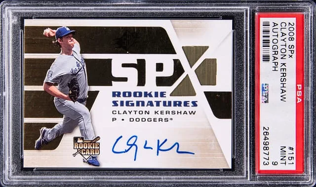 2008 Upper Deck SPx Clayton Kershaw Autograph #151 card image