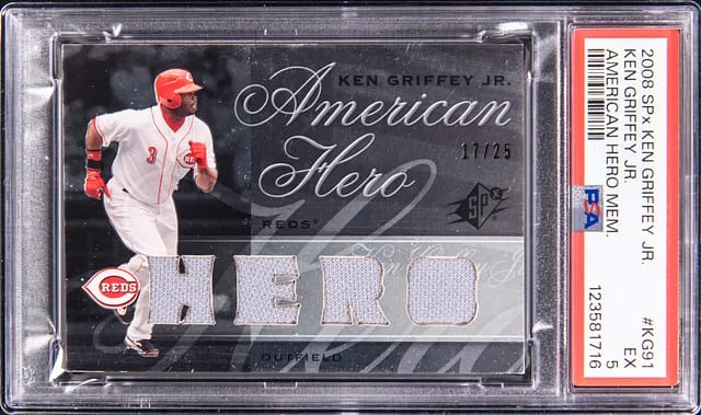 2008 Upper Deck SPx Ken Griffey Jr. American Hero Memorabilia #KG91 card image