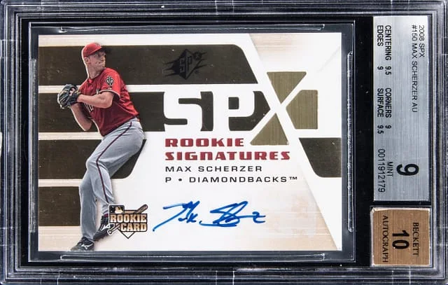 2008 Upper Deck SPx Max Scherzer Signatures #150 card image
