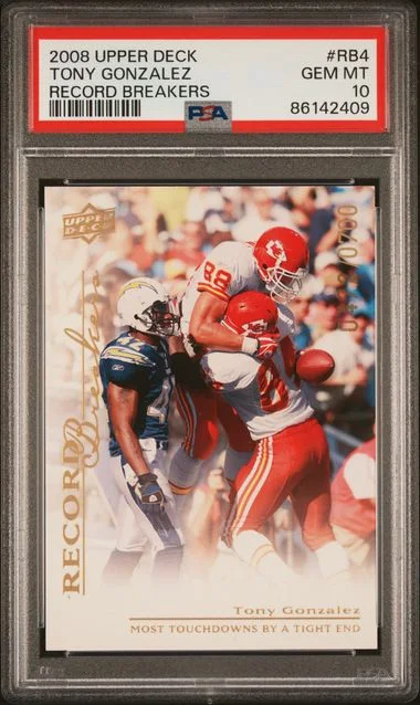 2008 Upper Deck Tony Gonzalez Record Breakers #RB4 card image