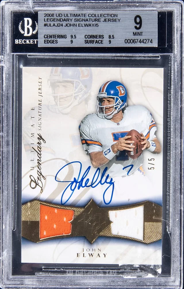 2008 Upper Deck Ultimate Collection John Elway Legendary Signature Jersey #ULAJ-24 card image