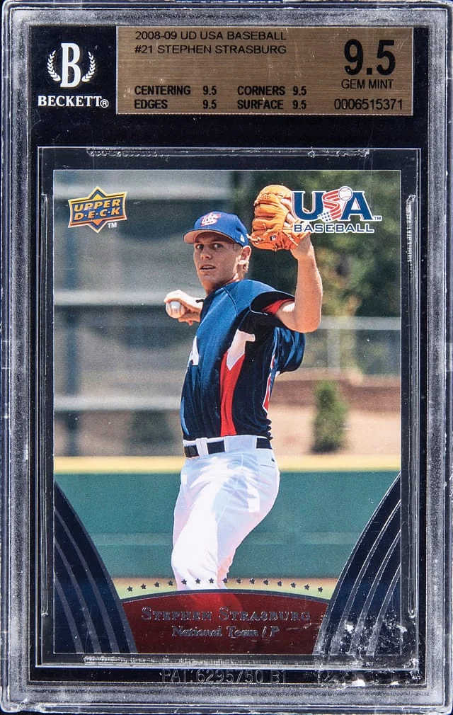 2008 Upper Deck USA Baseball Stephen Strasburg #21 card image