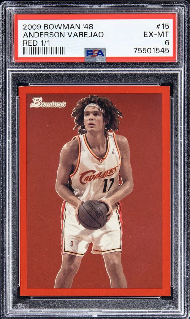 2009-10 Bowman Anderson Varejao 48 Red #15 card image
