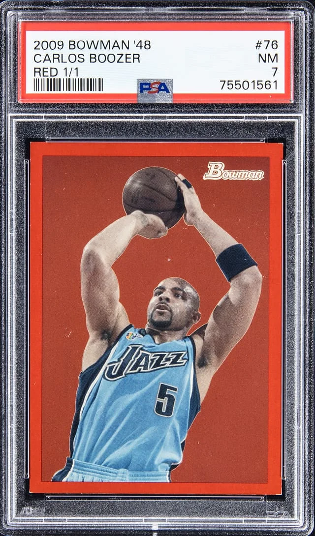 2009-10 Bowman Carlos Boozer 48 Red #76 card image