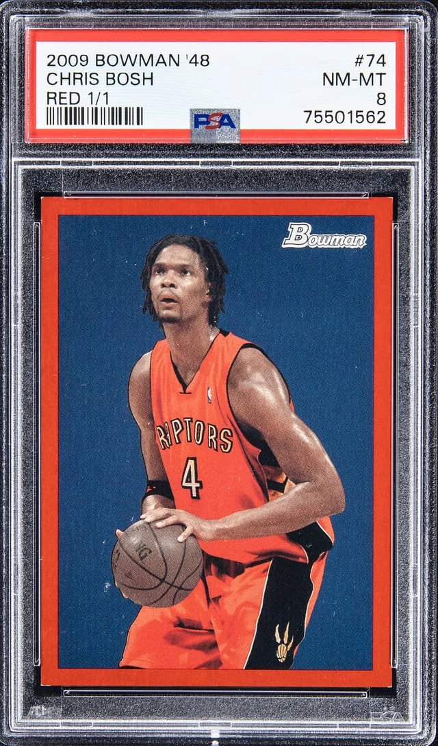 2009-10 Bowman Chris Bosh 48 Red #74 card image